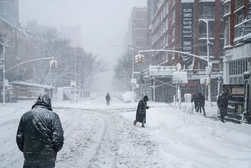 Una tormenta histórica paraliza el noreste de EEUU