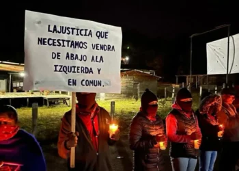 EZLN se manifiesta a 6 años del asesinato de Samir Flores