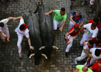 Los toros de José Escolar protagonizan el sexto encierro