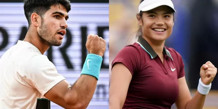 Alcaraz y Emma Raducanu, pareja de dobles mixto en el US Open