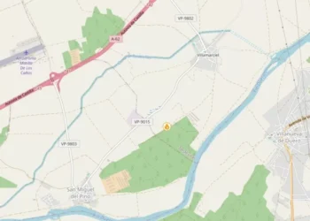 Declarado un incendio activo en Villamarciel